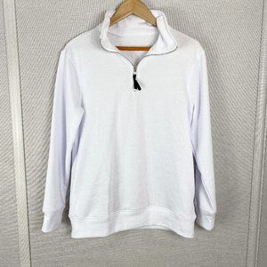 NWOT White quarter zip pullover!